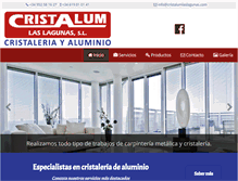 Tablet Screenshot of cristalumlaslagunas.com